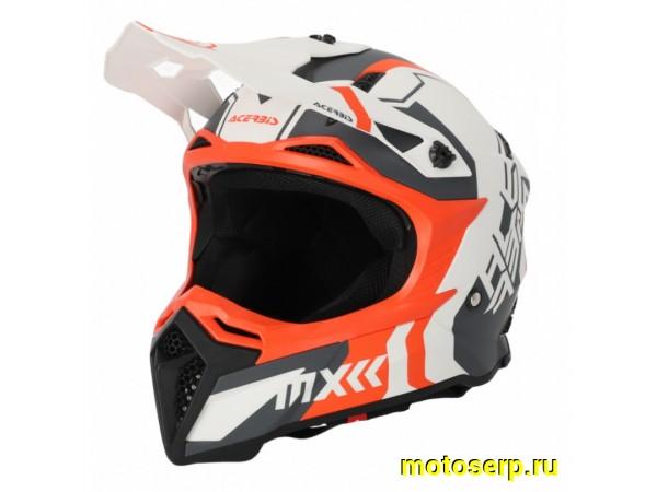 Купить  Шлем Кросс Acerbis PROFILE 5 22-06 White/Orange (XXL) (шт) (Acerbis 0025274.229.069 купить с доставкой по Москве и России, цена, технические характеристики, комплектация фото  - motoserp.ru