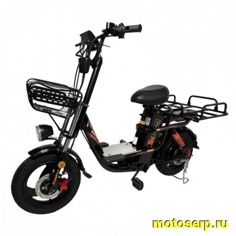 Купить  Электрокомплект 16" 1200 Вт Курьерский KG V3 PRO PLUS (21Ah) рама-сталь, тормз - гидр.Disk, съёмная Li-ion батарея 60V, 21Ah  (шт) (Кит купить с доставкой по Москве и России, цена, технические характеристики, комплектация фото  - motoserp.ru