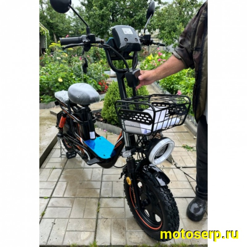 Купить  Электрокомплект 16" 1200 Вт Курьерский KG V3 PRO PLUS (21Ah) рама-сталь, тормз - гидр.Disk, съёмная Li-ion батарея 60V, 21Ah  (шт) (Кит купить с доставкой по Москве и России, цена, технические характеристики, комплектация фото  - motoserp.ru
