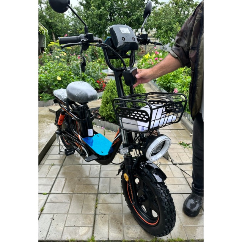 Купить  Электрокомплект 16" 1200 Вт Курьерский KG V3 PRO PLUS (21Ah) рама-сталь, тормз - гидр.Disk, съёмная Li-ion батарея 60V, 21Ah  (шт) (Кит купить с доставкой по Москве и России, цена, технические характеристики, комплектация фото  - motoserp.ru