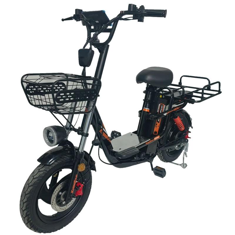 Купить  Электрокомплект 16" 1200 Вт Курьерский KG V3 PRO PLUS (28.6Ah) рама-сталь, тормз - гидр.Disk, съёмная Li-ion батарея 60V, 28.6Ah  (шт) (Кит купить с доставкой по Москве и России, цена, технические характеристики, комплектация фото  - motoserp.ru