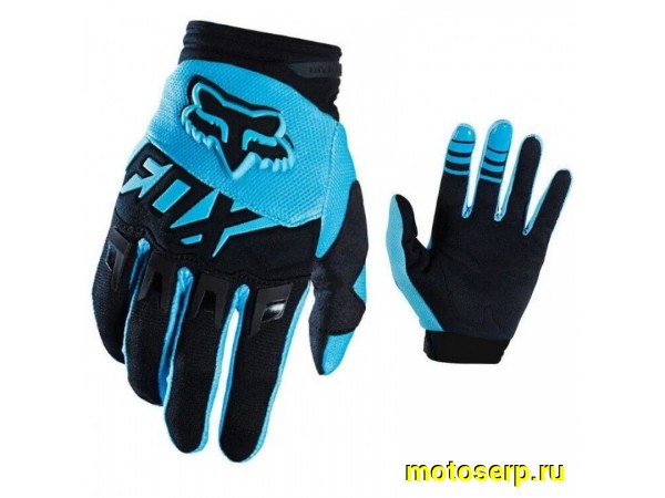 Купить  Перчатки Fox Dirtpaw Race черный/голубой (XS) (реплика) (пар) (Кокурин  купить с доставкой по Москве и России, цена, технические характеристики, комплектация фото  - motoserp.ru