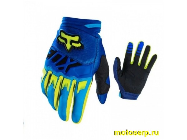 Купить  Перчатки Fox Dirtpaw Race березовый/синий/салатовый (XS) (реплика) (пар) (Кокурин  купить с доставкой по Москве и России, цена, технические характеристики, комплектация фото  - motoserp.ru