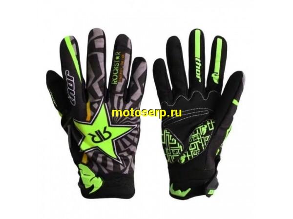 Купить  Перчатки  Thor Rockstar черный/зеленый р-р (XL) (реплика) (пар) (Кокурин  купить с доставкой по Москве и России, цена, технические характеристики, комплектация фото  - motoserp.ru
