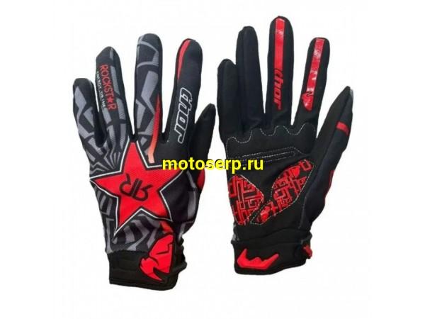 Купить  Перчатки  Thor Rockstar черный/красный р-р (XL) (реплика) (пар) (Кокурин  купить с доставкой по Москве и России, цена, технические характеристики, комплектация фото  - motoserp.ru