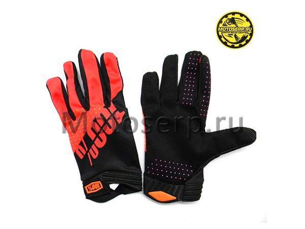 Купить  Перчатки 100% Ridefit Glove Fluo черный/красный (XL) (реплика) (пар) (Кокурин купить с доставкой по Москве и России, цена, технические характеристики, комплектация фото  - motoserp.ru
