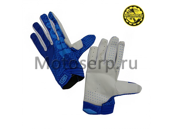 Купить  Перчатки 100% Ridefit Glove Fluo синий/белый (XL) (реплика) (пар) (Кокурин купить с доставкой по Москве и России, цена, технические характеристики, комплектация фото  - motoserp.ru