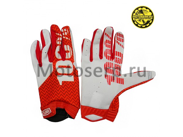 Купить  Перчатки 100% Ridefit Glove Fluo красный/белый (XXL) (реплика) (пар) (Кокурин купить с доставкой по Москве и России, цена, технические характеристики, комплектация фото  - motoserp.ru