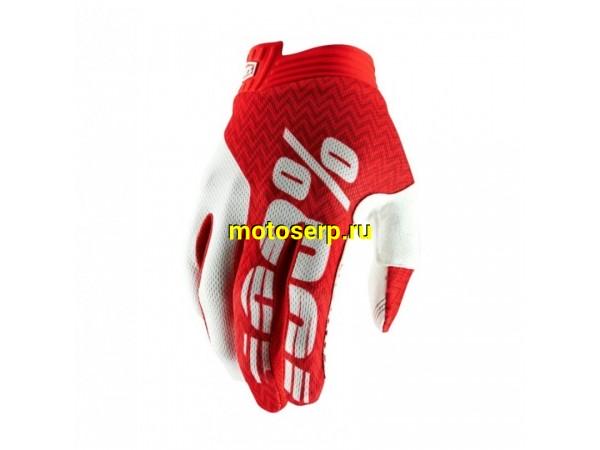 Купить  Перчатки 100% Ridefit Glove Fluo красный/белый (M) (реплика) (пар) (Кокурин купить с доставкой по Москве и России, цена, технические характеристики, комплектация фото  - motoserp.ru