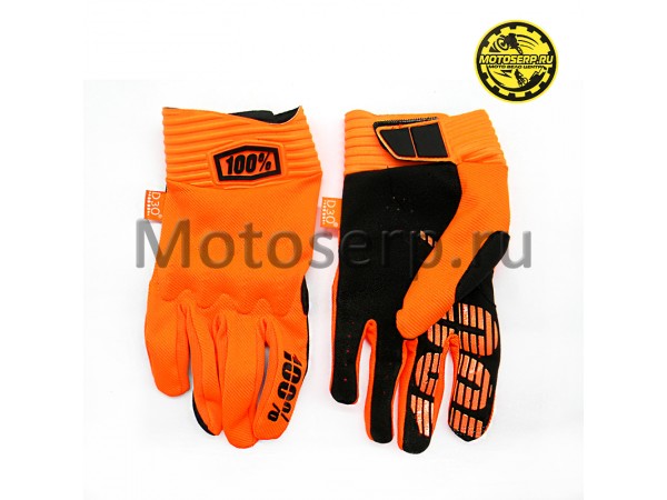 Купить  Перчатки 100% Cognito D3O Glove (с мягкими костяжками) оранжевый (L) (реплика) (пар) (Кокурин купить с доставкой по Москве и России, цена, технические характеристики, комплектация фото  - motoserp.ru