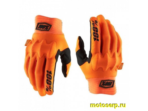 Купить  Перчатки 100% Cognito D3O Glove (с мягкими костяжками) оранжевый (M) (реплика) (пар) (Кокурин купить с доставкой по Москве и России, цена, технические характеристики, комплектация фото  - motoserp.ru