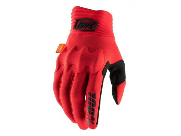 Купить  Перчатки 100% Cognito D3O Glove (с мягкими костяжками) красный (S) (реплика) (пар) (Кокурин купить с доставкой по Москве и России, цена, технические характеристики, комплектация фото  - motoserp.ru