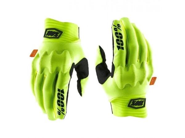 Купить  Перчатки 100% Cognito D3O Glove (с мягкими костяжками) салатовый (M) (реплика) (пар) (Кокурин купить с доставкой по Москве и России, цена, технические характеристики, комплектация фото  - motoserp.ru