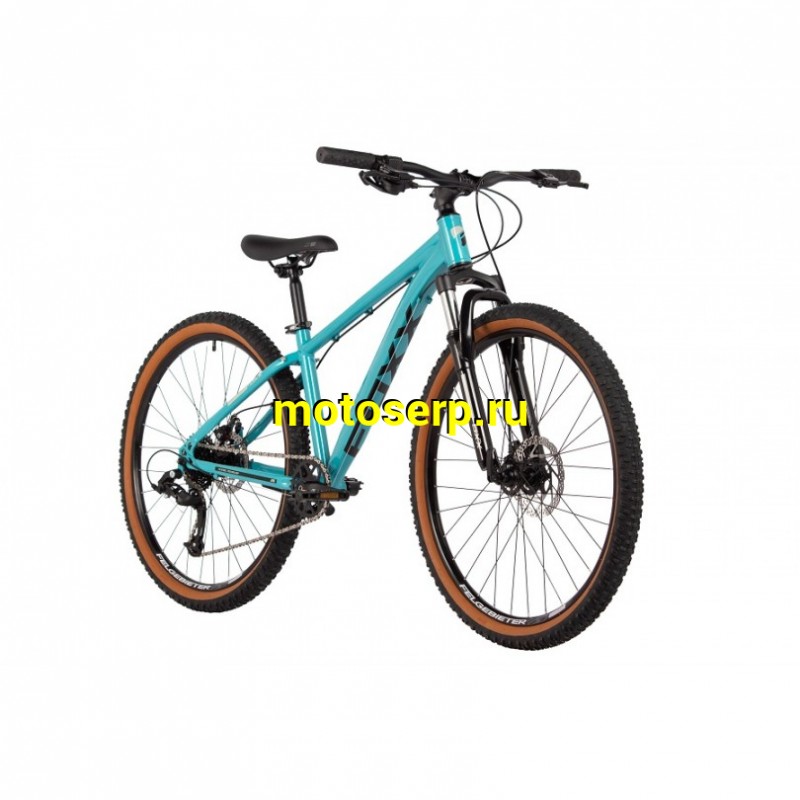 Купить  26" FOXX ARAGON бирюзовый (14) (АРАГОН) 26"; 8ск; рама-сталь; тормоз-Disk (шт) (ART (M купить с доставкой по Москве и России, цена, технические характеристики, комплектация фото  - motoserp.ru