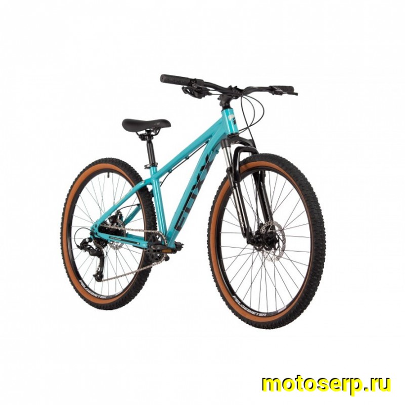 Купить  26" FOXX ARAGON бирюзовый (14) (АРАГОН) 26"; 8ск; рама-сталь; тормоз-Disk (шт) (ART (M купить с доставкой по Москве и России, цена, технические характеристики, комплектация фото  - motoserp.ru