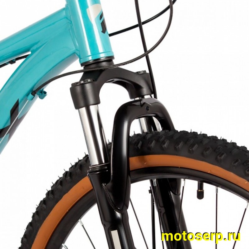 Купить  26" FOXX ARAGON бирюзовый (14) (АРАГОН) 26"; 8ск; рама-сталь; тормоз-Disk (шт) (ART (M купить с доставкой по Москве и России, цена, технические характеристики, комплектация фото  - motoserp.ru