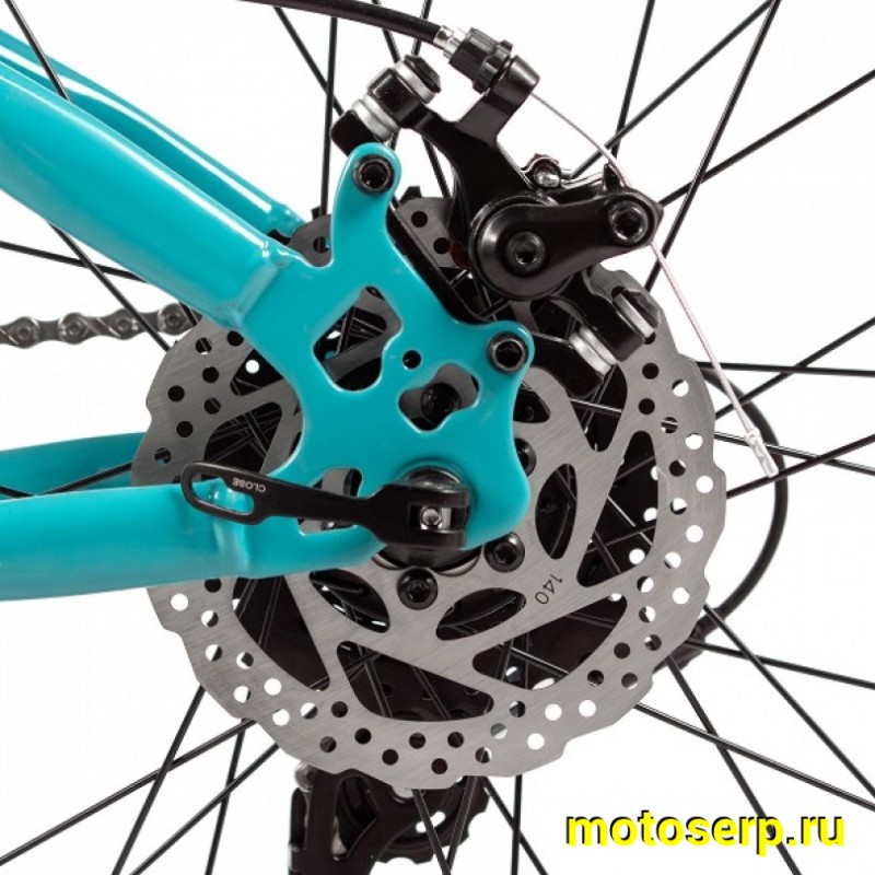 Купить  26" FOXX ARAGON бирюзовый (14) (АРАГОН) 26"; 8ск; рама-сталь; тормоз-Disk (шт) (ART (M купить с доставкой по Москве и России, цена, технические характеристики, комплектация фото  - motoserp.ru