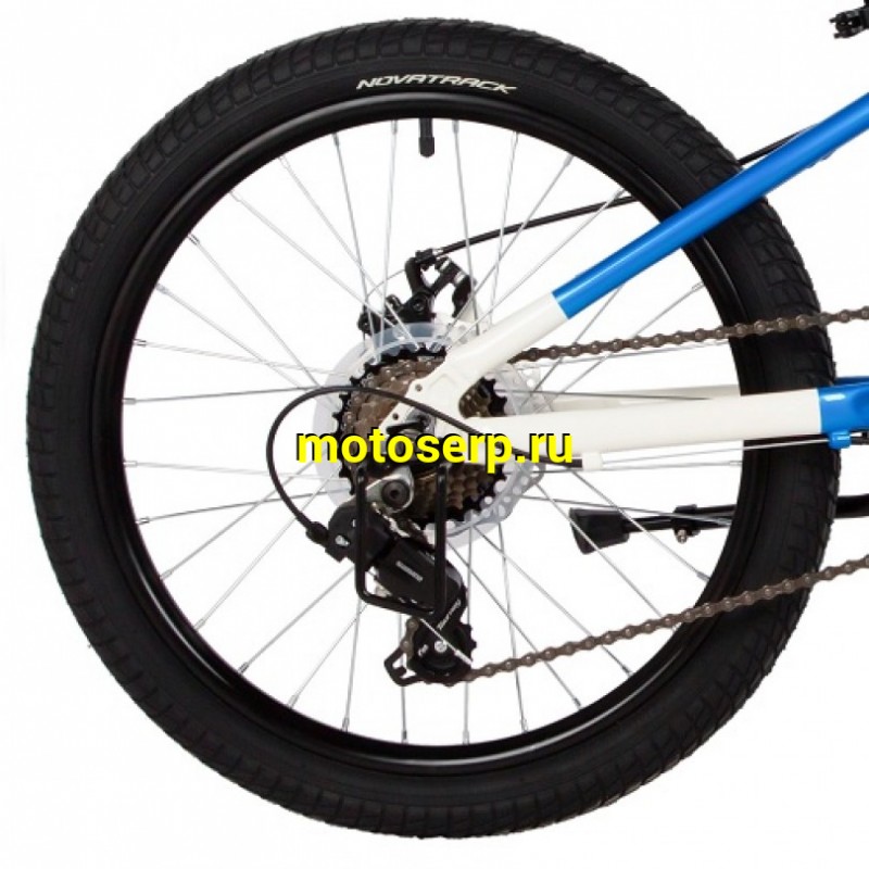 Купить  20" скоростной NOVATRACK EXTREME 7 синий (НОВАТРЕК ЭКСТРИМ) 20"; 7ск; рама-алюм; тормоз-Disc (шт) (ART (M купить с доставкой по Москве и России, цена, технические характеристики, комплектация фото  - motoserp.ru