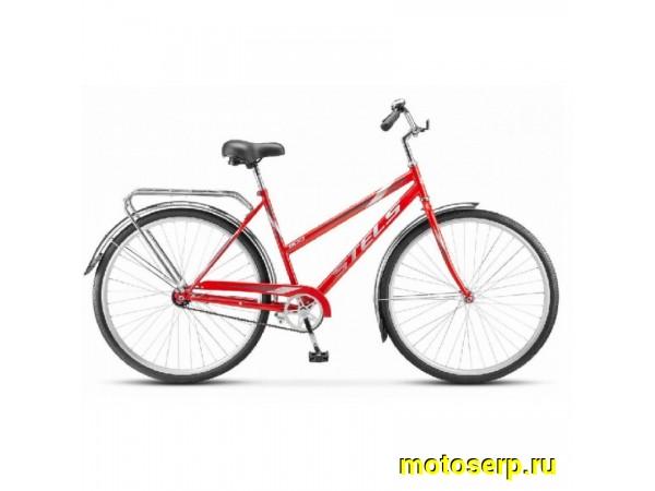 Купить  28" STELS LEGENDA 300 28C красный (Стелс Легенда 300) 28"; 1ск; рама-сталь; тормоз-ножной; вилка стальная-жесткая (шт) (ART купить с доставкой по Москве и России, цена, технические характеристики, комплектация фото  - motoserp.ru