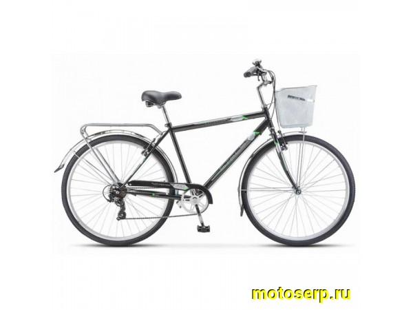 Купить  28" STELS NAVIGATOR-350 V черный  (Стелс Навигатор-350 В) (Муж) 28"; 7ск; рама-сталь; тормоз-V-brake; вилка стальная-жесткая (шт) (ART купить с доставкой по Москве и России, цена, технические характеристики, комплектация фото  - motoserp.ru