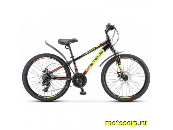Купить  24" STELS Navigator 400 MD черный (12") (Стелс Навигатор 400) 24"; 18ск; рама-сталь; тормоз-Disk (шт) (ART (M купить с доставкой по Москве и России, цена, технические характеристики, комплектация фото  - motoserp.ru