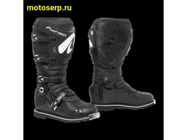 Купить  Мотоботы кросс. FORMA TERRAIN EVOLUTION TX BLACK , р-р 42" (Ч-З) (пар) (УТ-00111294) (JP купить с доставкой по Москве и России, цена, технические характеристики, комплектация фото  - motoserp.ru