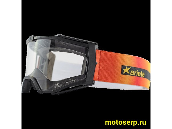 Купить  Очки мото Кросс ARIETE 8K ARI 2-4 черно-оранжевые (шт) (JP купить с доставкой по Москве и России, цена, технические характеристики, комплектация фото  - motoserp.ru
