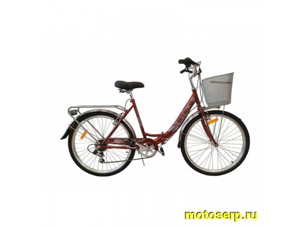 Купить  26" STELS PILOT-850 красный (Стелс Пилот-850) 26"; 6ск; рама-сталь; тормоз-V-Brake; багажник (шт) (ART купить с доставкой по Москве и России, цена, технические характеристики, комплектация фото  - motoserp.ru