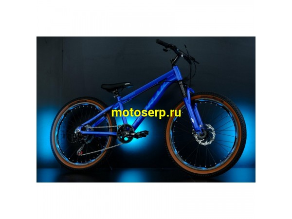 Купить  24" LORAK Fast Brown синий (13") (Лорак фаст броун) 24"; 7ск; рама-алюм; тормоз-Disk (шт) (ART купить с доставкой по Москве и России, цена, технические характеристики, комплектация фото  - motoserp.ru