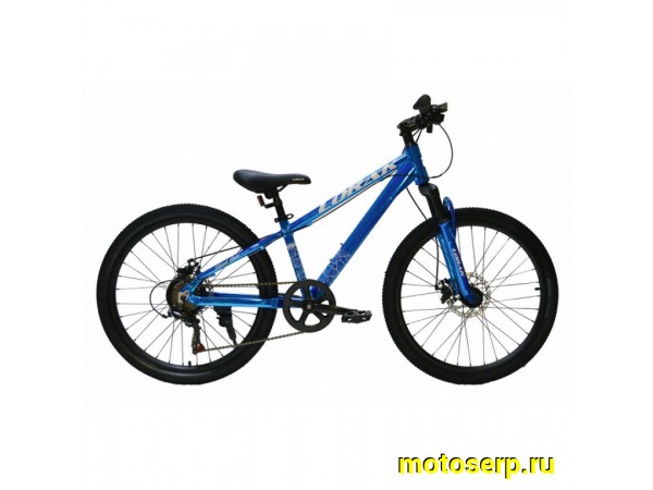 Купить  24" LORAK SHARK 24 GOLD синий (Лорак Шарк 24 голд) 24"; 7ск; рама-алюминий; тормоз-Disk (шт) (ART  купить с доставкой по Москве и России, цена, технические характеристики, комплектация фото  - motoserp.ru