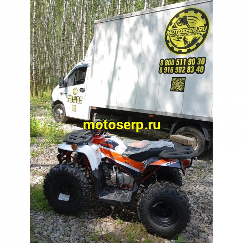 Купить  125cc Квадроцикл KAYO AU125 (белый пластик 2024 г) (ПТС)  (шт) (SM купить с доставкой по Москве и России, цена, технические характеристики, комплектация фото  - motoserp.ru