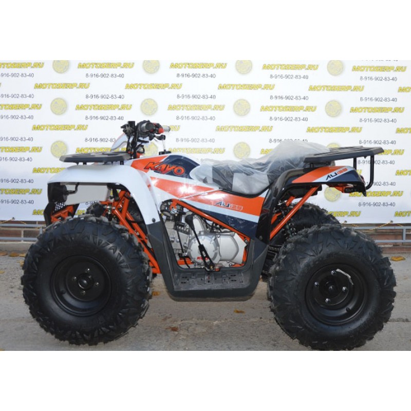 Купить  125cc Квадроцикл KAYO AU125 (белый пластик) (ПТС) 125сс, 8/8" эл.стартер, диск/диск (шт) (SM купить с доставкой по Москве и России, цена, технические характеристики, комплектация фото  - motoserp.ru