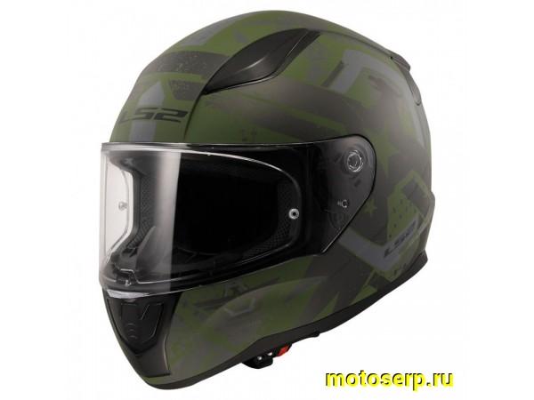 Купить  Шлем закрытый LS2 FF353 RAPID 2 THUNDER BIRDS Matt Military (XXL) интеграл (шт) (LS2 купить с доставкой по Москве и России, цена, технические характеристики, комплектация фото  - motoserp.ru