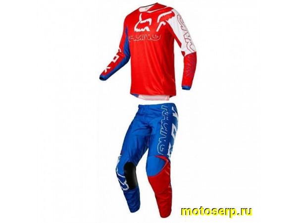 Купить  Джерси + штаны  для мотокроса (футболка и штаны) FOX Racing 180 белый/красный/синий XXL (комп) (МотоЯ купить с доставкой по Москве и России, цена, технические характеристики, комплектация фото  - motoserp.ru