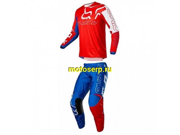 Купить  Джерси + штаны  для мотокроса (футболка и штаны) FOX Racing 180 белый/красный/синий L (комп) (МотоЯ купить с доставкой по Москве и России, цена, технические характеристики, комплектация фото  - motoserp.ru