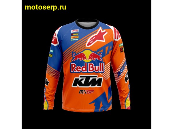 Купить  Джерси (футболка для мотокросса) V-RUS AlpineStars KTM для детей (цвет:  (синий (детский) рост 158 (шт) (МотоЯ купить с доставкой по Москве и России, цена, технические характеристики, комплектация фото  - motoserp.ru