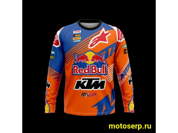 Купить  Джерси (футболка для мотокросса) V-RUS AlpineStars KTM для детей (цвет:  (синий (детский) рост 146 (шт) (МотоЯ купить с доставкой по Москве и России, цена, технические характеристики, комплектация фото  - motoserp.ru
