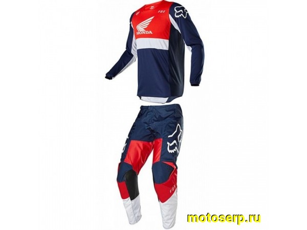 Купить  Джерси + штаны  для мотокроса (футболка и штаны) FOX Racing 180 Honda красный/синий L (комп) (МотоЯ купить с доставкой по Москве и России, цена, технические характеристики, комплектация фото  - motoserp.ru