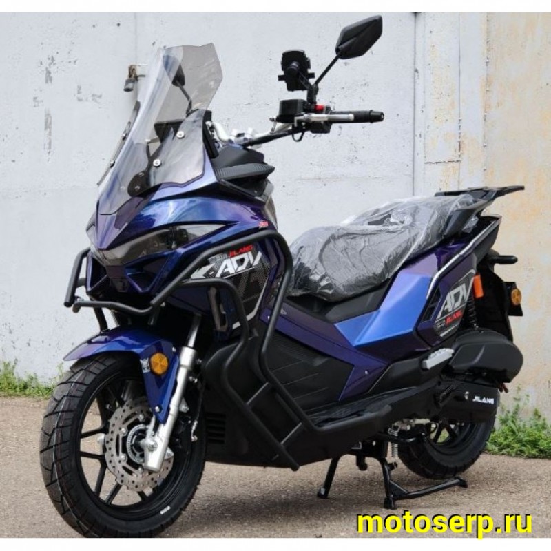 Купить  Скутер Jilang ADV 2+ EFI 50сс ИНЖЕКТОР 14/13" дикс/бар, дуги, держатель телефона +шлем (шт) 01800 (City  (К-дар купить с доставкой по Москве и России, цена, технические характеристики, комплектация фото  - motoserp.ru