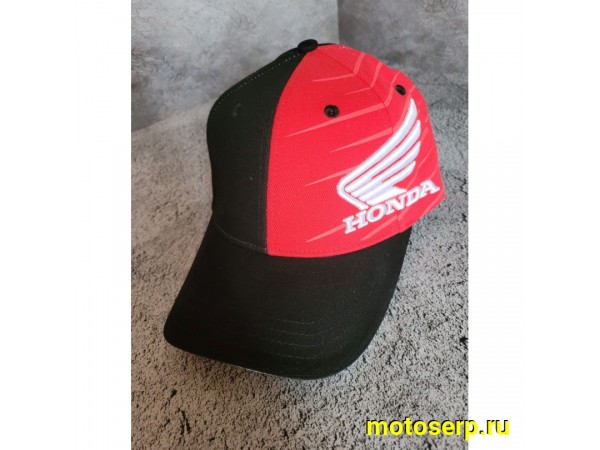 Купить  Бейсболка HONDA LOGO (черный/белый/красный) (шт) (МотоЯ купить с доставкой по Москве и России, цена, технические характеристики, комплектация фото  - motoserp.ru