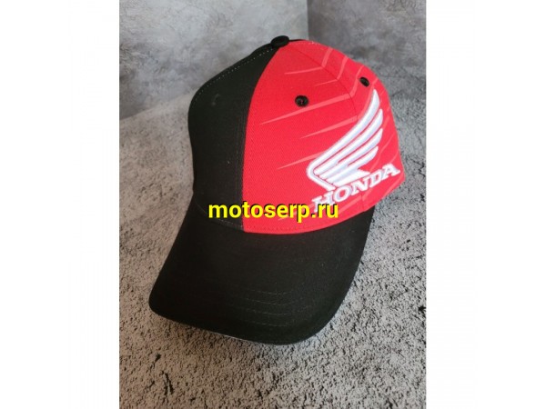 Купить  Бейсболка HONDA LOGO (черный/белый/красный) (шт) (МотоЯ купить с доставкой по Москве и России, цена, технические характеристики, комплектация фото  - motoserp.ru