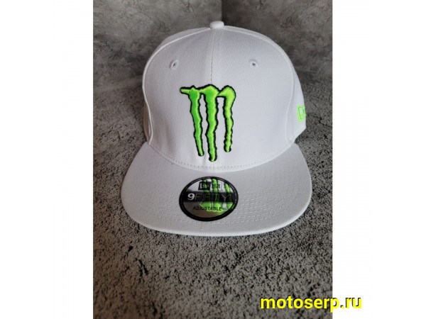 Купить  Бейсболка MONSTER Logo (белый) (шт) (МотоЯ купить с доставкой по Москве и России, цена, технические характеристики, комплектация фото  - motoserp.ru