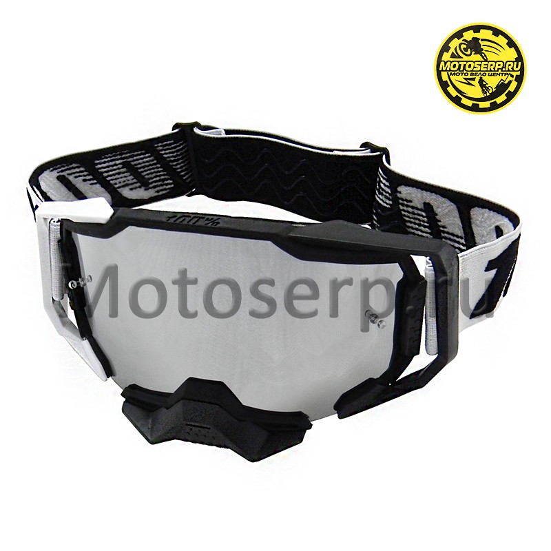 Купить  Очки мото Кросс 100% MX ARMEGA White-Black (реплика) (шт) (Кокурин купить с доставкой по Москве и России, цена, технические характеристики, комплектация фото  - motoserp.ru