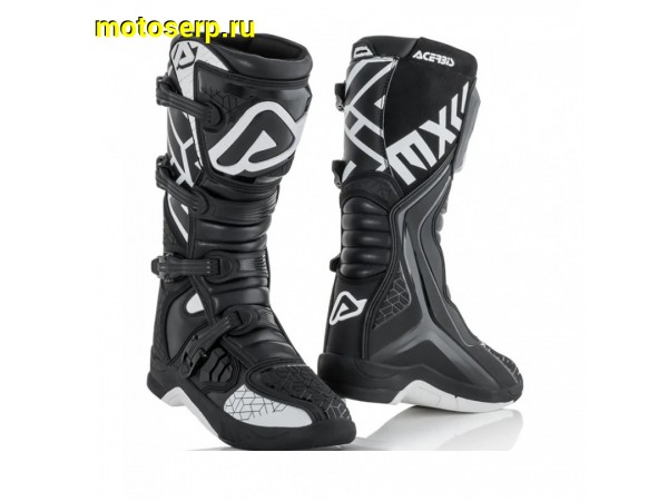Купить  Мотоботы кросс. ACERBIS X-TEAM черный/ белый, р-р 41" (NQ) (пар) (RM 108800-3 купить с доставкой по Москве и России, цена, технические характеристики, комплектация фото  - motoserp.ru