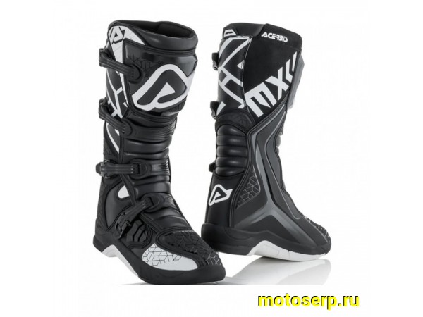 Купить  Мотоботы кросс. ACERBIS X-TEAM черный/ белый, р-р 47" (NQ) (пар) (RM 108800-9 купить с доставкой по Москве и России, цена, технические характеристики, комплектация фото  - motoserp.ru