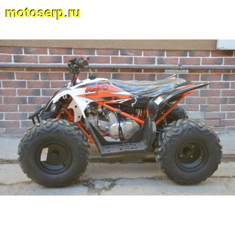 Купить  110cc Квадроцикл KAYO AT110 (белый пластик) (ПТС) 2025 г. 110сс, электростартер, 8/8" (шт) (SM купить с доставкой по Москве и России, цена, технические характеристики, комплектация фото  - motoserp.ru