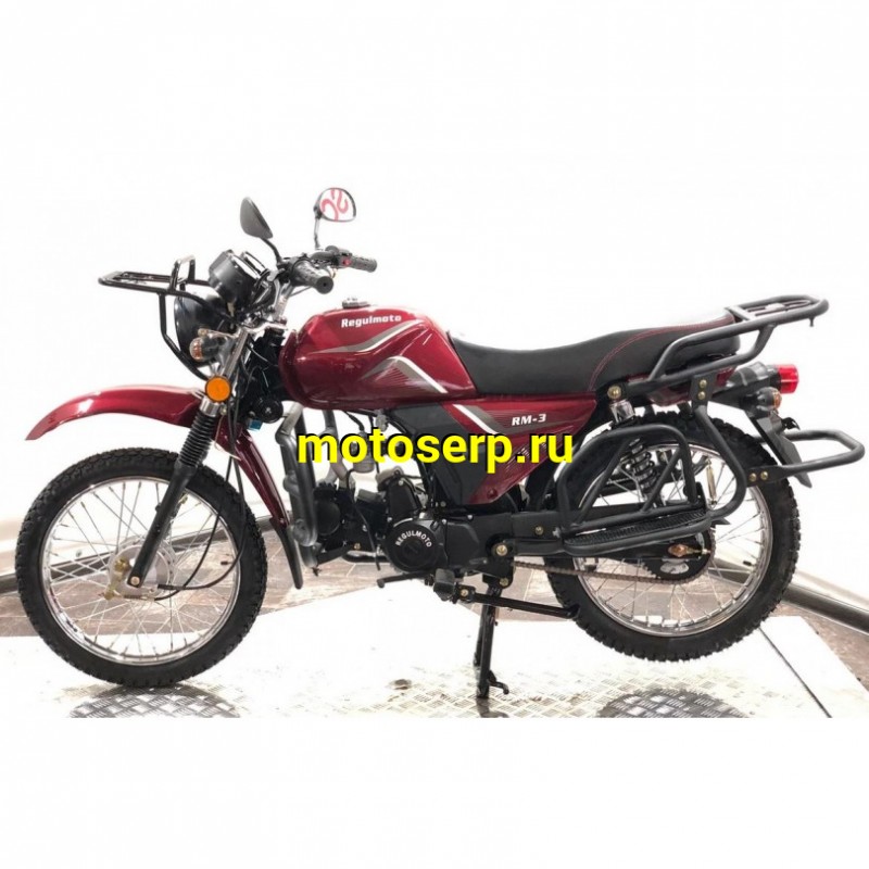 Купить  Мопед Regulmoto Alpha (RM-3) (2025) красный  4Т; 50cc;  колеса 17/17"литые; 4пер, диск/бар (шт) 01250 (ФОТО купить с доставкой по Москве и России, цена, технические характеристики, комплектация фото  - motoserp.ru