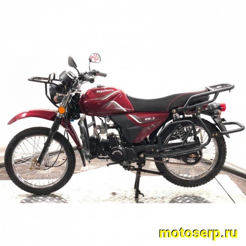 Купить  Мопед Regulmoto Alpha (RM-3) (2025) красный  4Т; 50cc;  колеса 17/17"литые; 4пер, диск/бар (шт) 01250 (ФОТО купить с доставкой по Москве и России, цена, технические характеристики, комплектация фото  - motoserp.ru