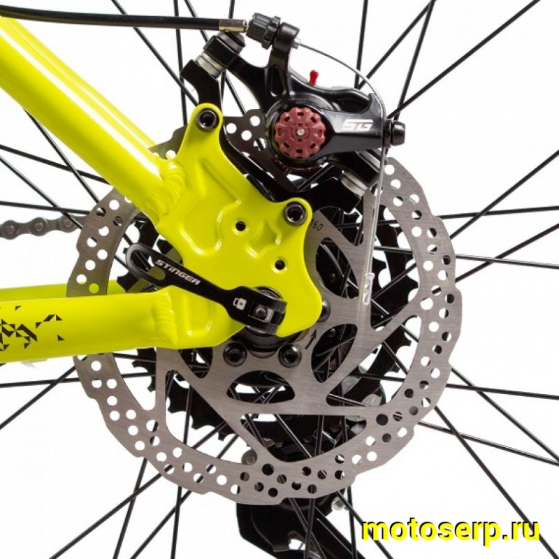Купить  27.5" STINGER ELEMENT желтый (16") (СТИНГЕР ЭЛЕМЕНТ) 27.5" горный; 14ск; рама-алюминий; тормоз-Disk; вилка пружинно-эластомерная (шт) (ART купить с доставкой по Москве и России, цена, технические характеристики, комплектация фото  - motoserp.ru