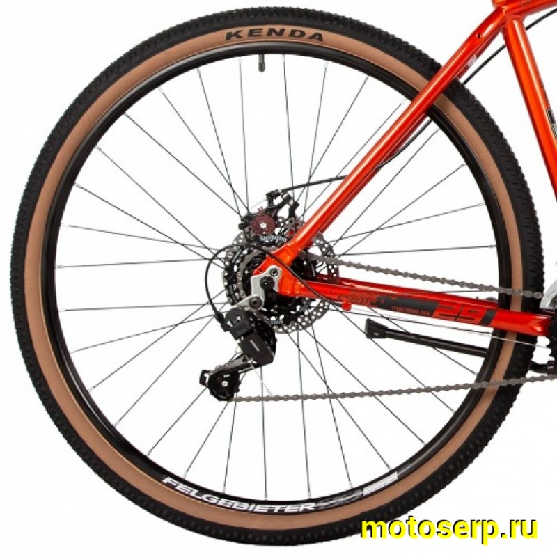 Купить  29" STINGER ELEMENT оранжевый (18") (СТИНГЕР ЭЛЕМЕНТ) 29" горный; 14ск; рама-алюминий; тормоз-Disk; вилка пружинно-эластомерная (шт) (ART купить с доставкой по Москве и России, цена, технические характеристики, комплектация фото  - motoserp.ru